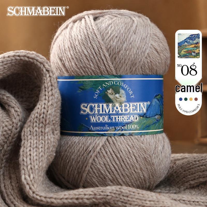 Medium-Thick Hand-Knitted Wool Yarn: Perfect for Sweaters, Cardigans, Scarves, and Felted Bags