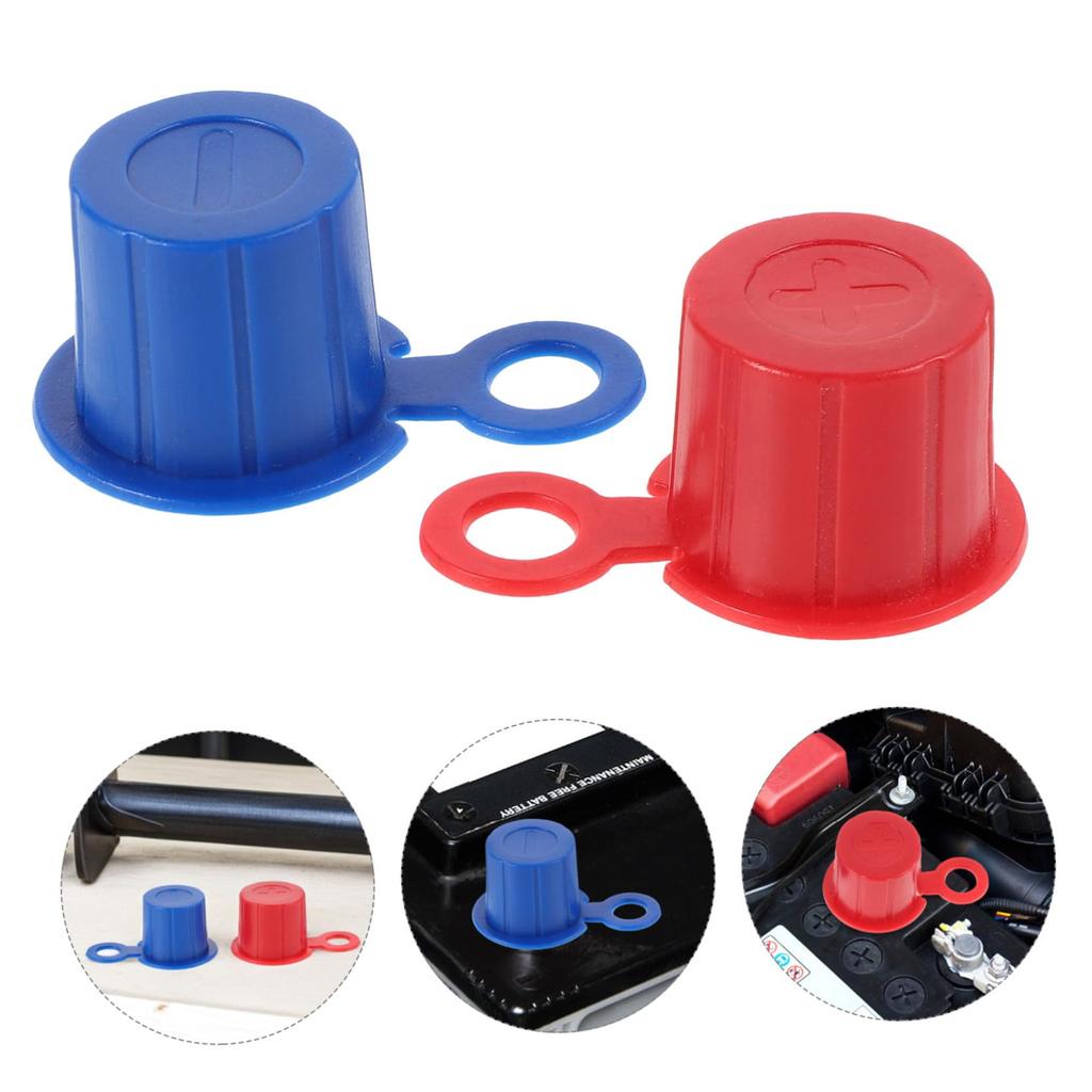 VALICLUD Terminal Cover Caps 1 Pair Car Protector Auto Electrode Protective Cover