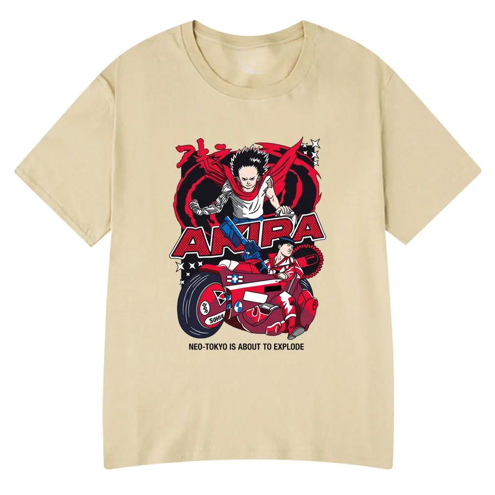 Anime Akira T Shirts 90s Japanese Unisexga Shotaro Kaneda Shima Tetsuo Tshirt Unisex Women Funny Clothing Fashion Cotton Casual Tees
