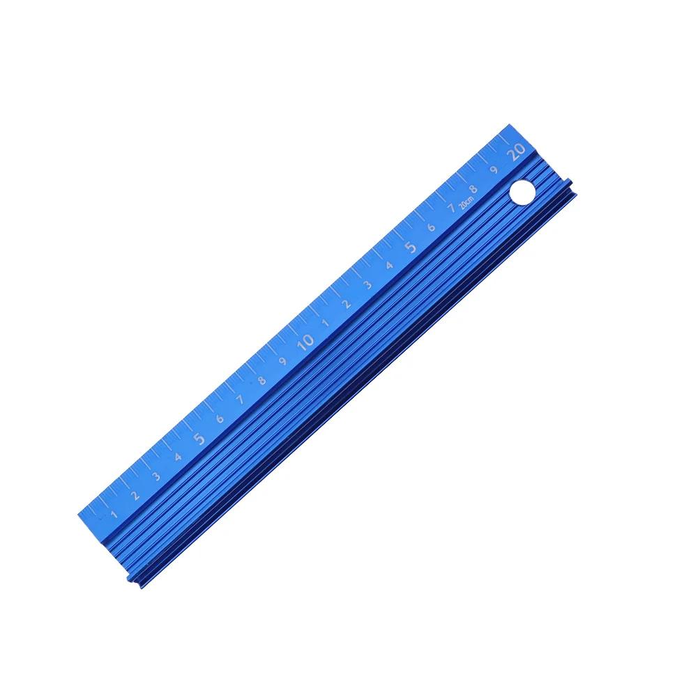 

20CM 30CM 45CM 60CM Cutting Ruler Metal Craft Safety Ruler Anti Slip Aluminum Alloy Straight Edge Ruler Scale Ruler Leather Tool
