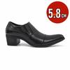 Black/Brown High-heeled Men's Shoes High-quality Dress Shoes Leather Non-slip Business Party Wedding Height Increase Men Loafers