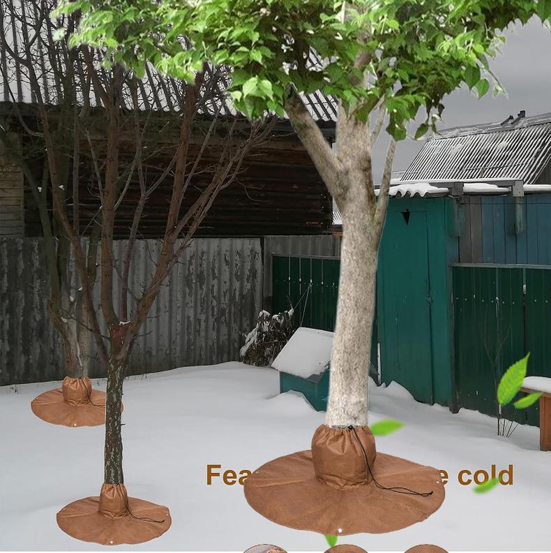 Winter Protection for Palm Trees Root - Palm Root Protection Bag, Thermal Plant Cover Protector with Drawstring for Plants