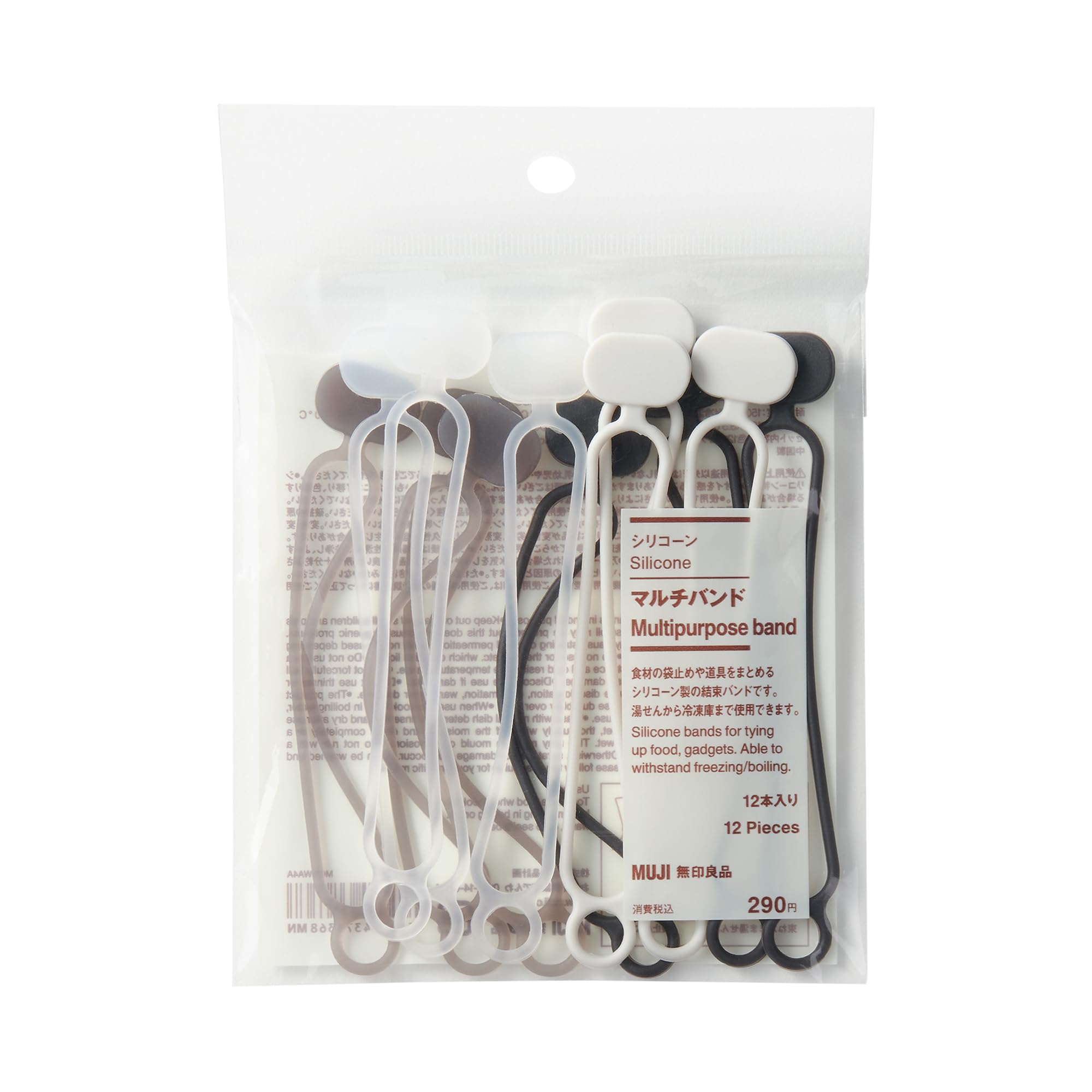 

MUJI Силиконовые Мульти-резинки, 84376368, Упаковка 12 шт.,