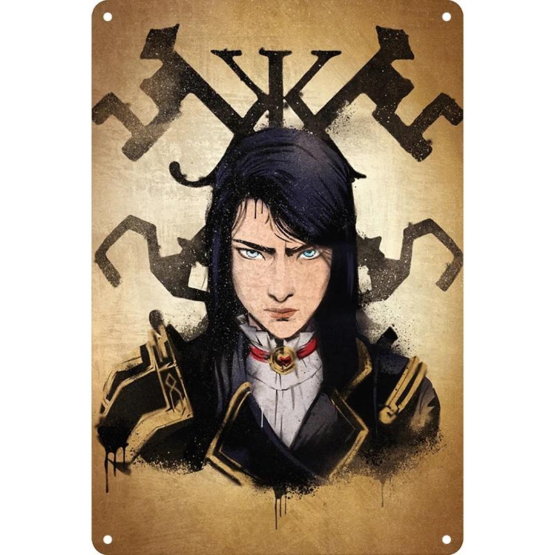 Retro Metal Signs Punk and Abstract Illustration Designs Ideal for Home Bar Jinx Iron Posters Home Decoration Metal Tin Signs