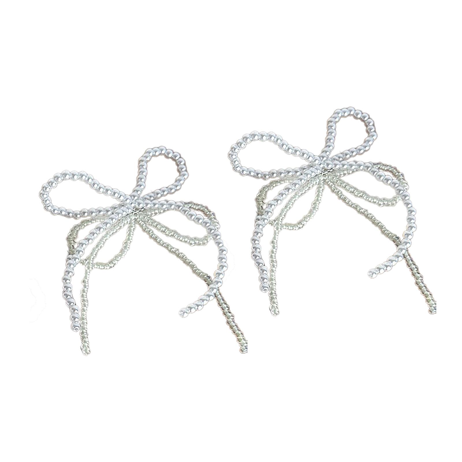 

Элегантный жемчужный бант пряжка для обуви украшение для изготовления ювелирных изделий брелок серьги клипса для обуви DIY ремесла сумка аксессуар 1