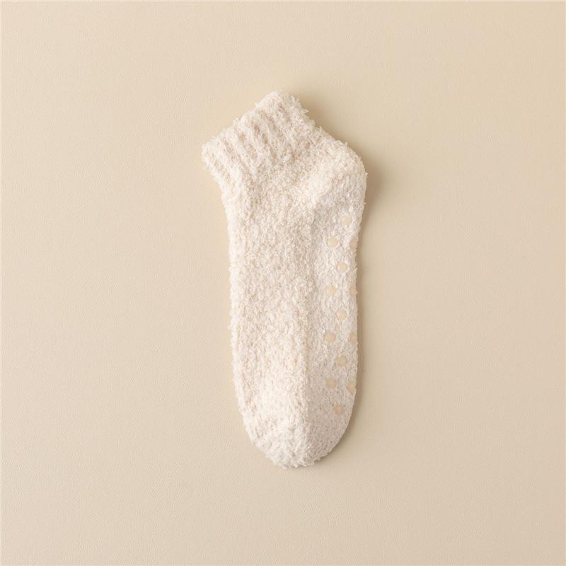 Thickened Thermal Socks Women Winter Warm Home Soft Thickened Plus Velvet Sleeping Anti Slip Floor Slipper Sock Christmas Gift