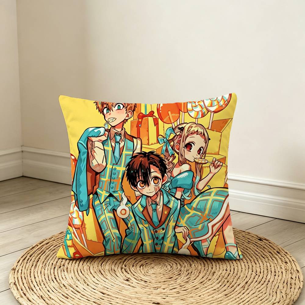 Hanako & Yashiro & Kou Pillow Case Cushion Cover Throw Pillow Case For Car Sofa