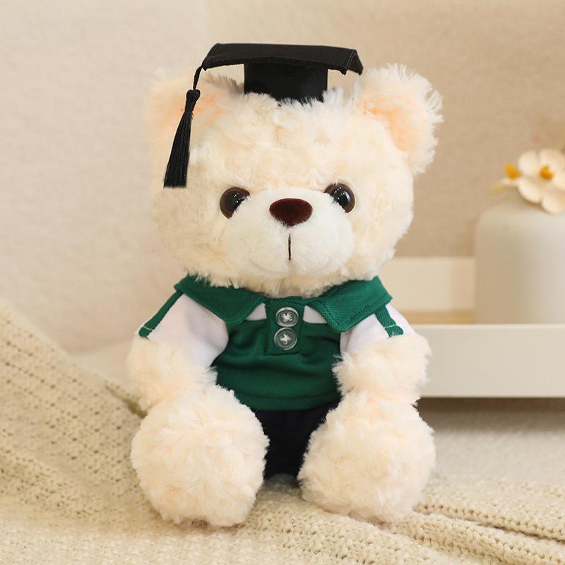 Graduation Cap Bear Plush Toy – Commemorative Gift and Decorative Couple Doll