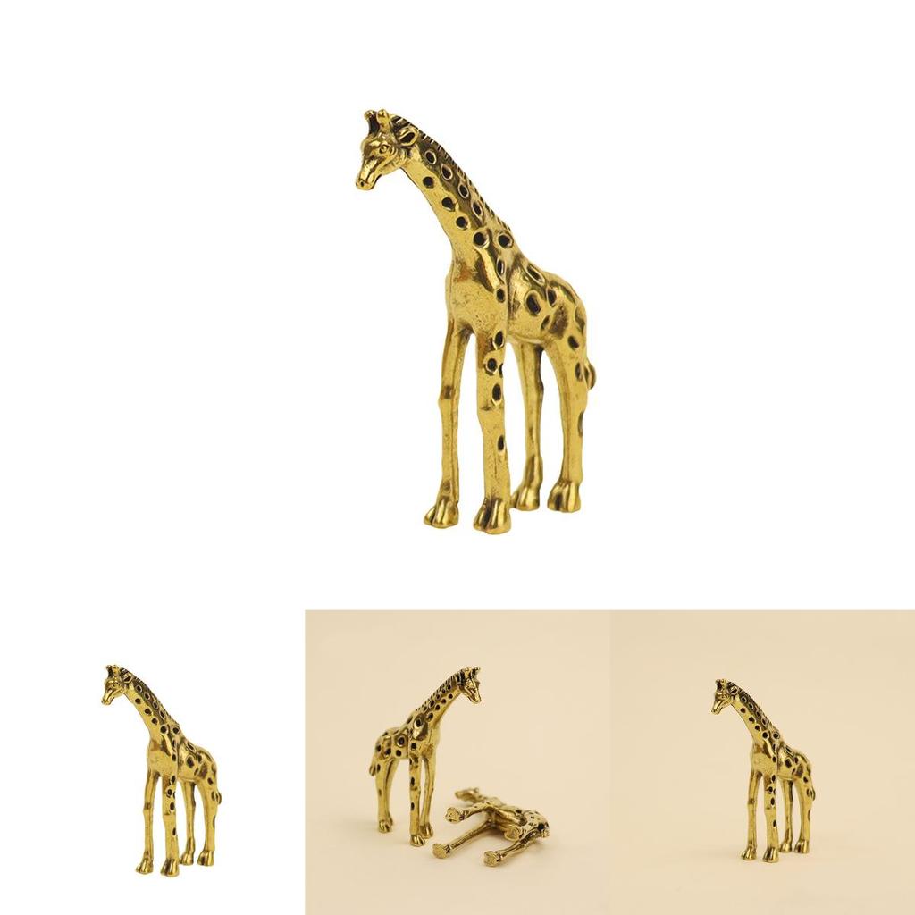 Copper Giraffe Figurine Decorative Accessory For Home Office Or Gift Giving