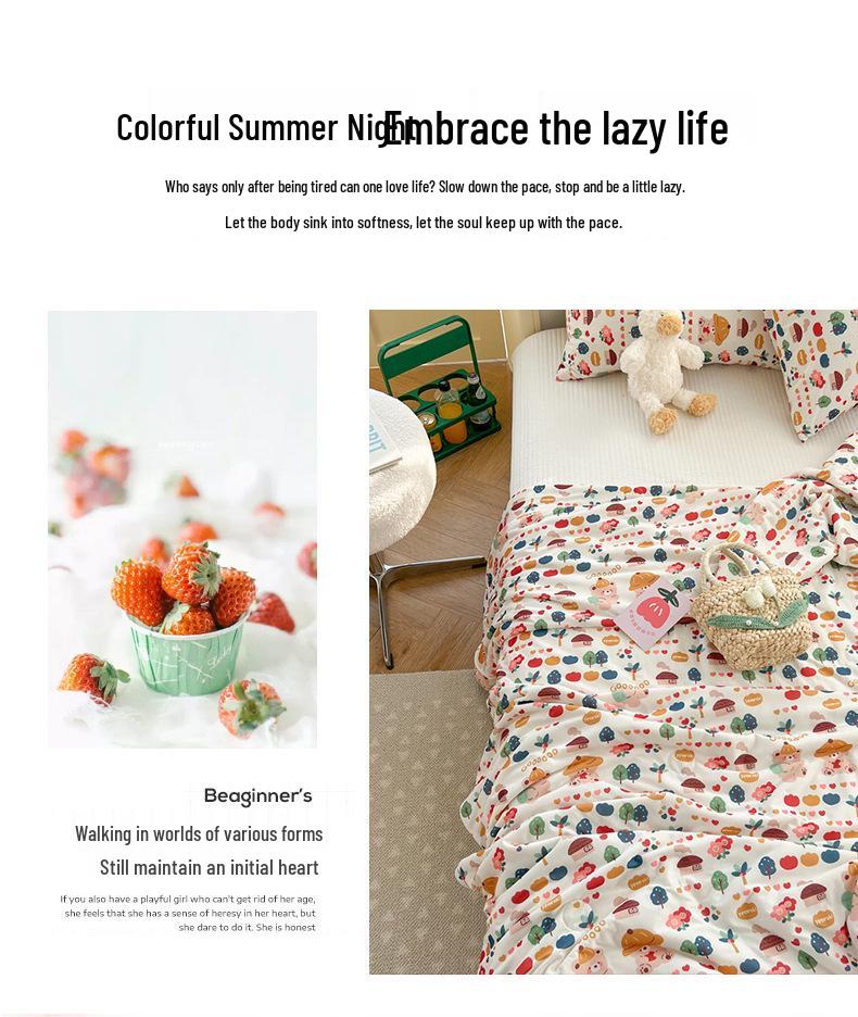 2025 Soft Milk Knit Cotton Soy Summer Cool Quilt