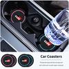 2PCS Car Coaster Water Cup Slot Decoration For Toyota GR Gazoo Racing RAV4 Corolla Camry C-HR Anti Slip Mats Accessories