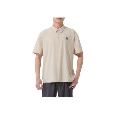 Fashionable Minimalist Comfortable Breathable Short Sleeve Polo Shirt Men Tops Khaki 689290-87