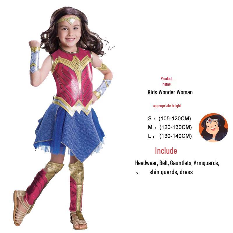 Wonder Woman Kids Halloween Cosplay Costume