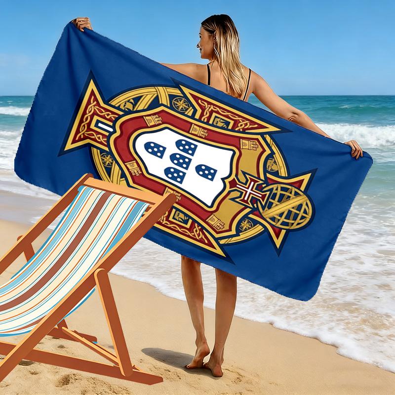 Royal Emblem Heritage beach towel beach Outdoor camping Absorbent bath towel swim seaside Outdoor picnic beach mat beach towel beach