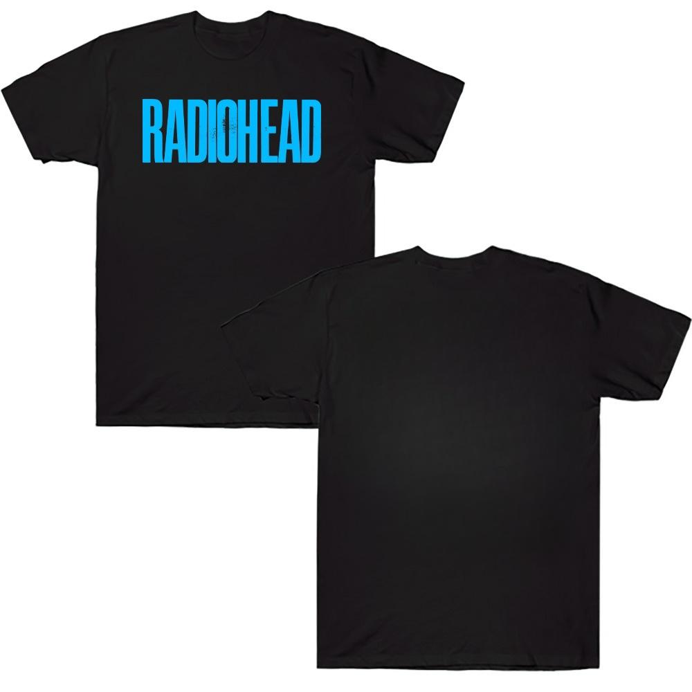 

2026 New Radiohead Band Tour Graphic T Shirts Fashion Aesthetic Cotton Tees Summer New Harajuku Men Women Streetwear Breathable S