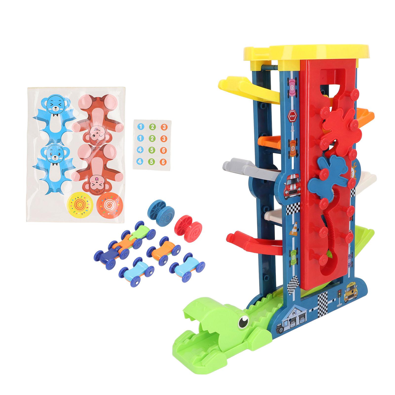 Race Track Car Toy Plastic Interactive Detachable  Sliding Rail Car Toy for Girls Boys