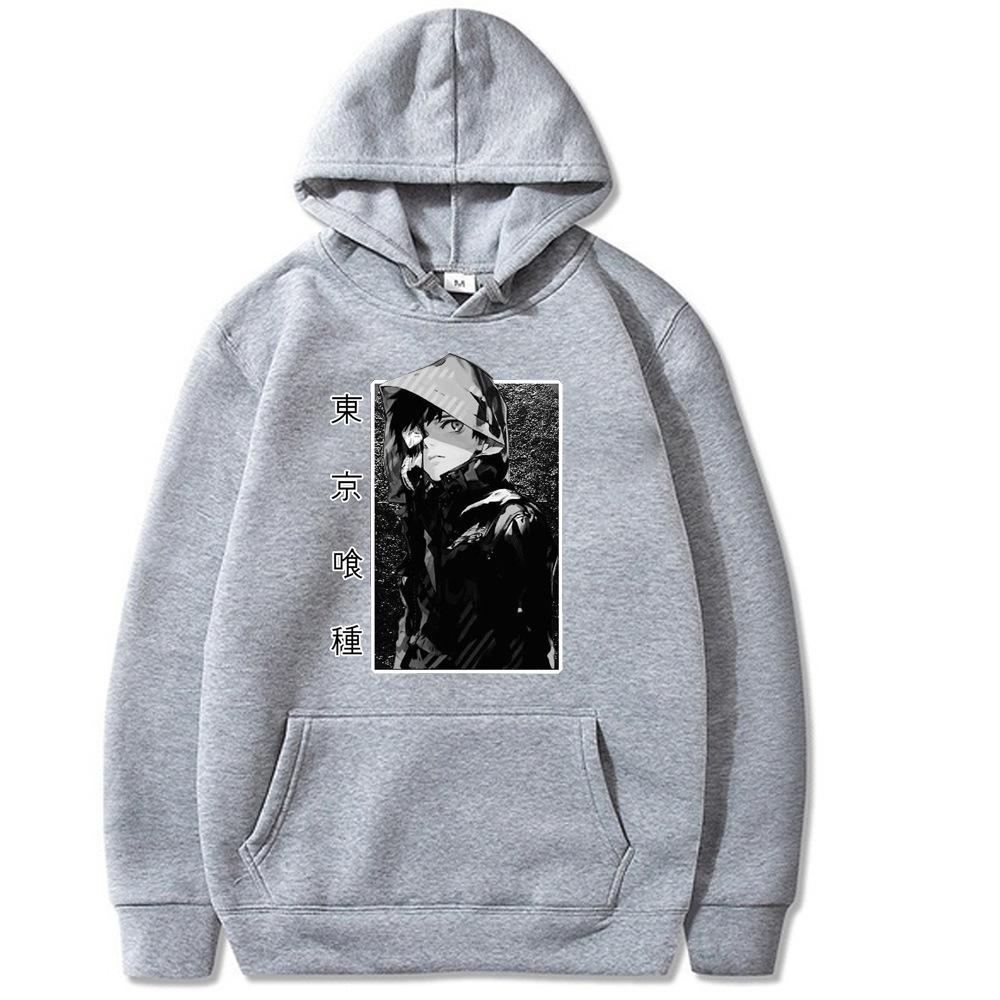 Tokyo Ghoul Kaneki  Hoodies Men Fashion Sleeve Sweatshirts Women Casual Harajuku Streetwear Pullovers Sudaderas