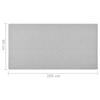 VidaXL Hallway Rug Light Grey 80x200 Cm