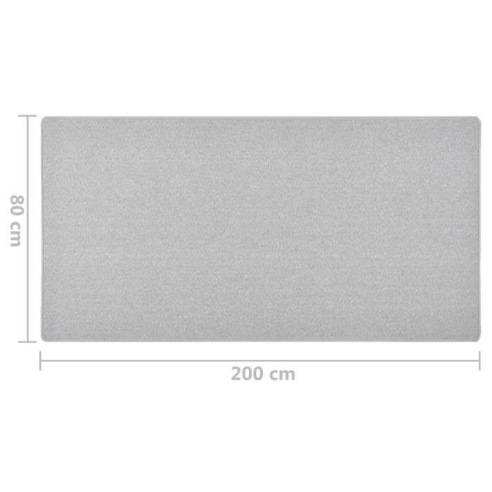 VidaXL Hallway Rug Light Grey 80x200 Cm
