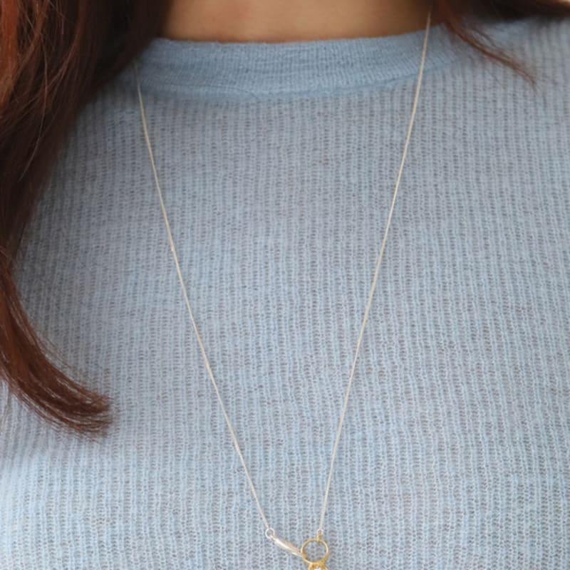 August Harmony 925silver Ring Holder Necklace / 2color