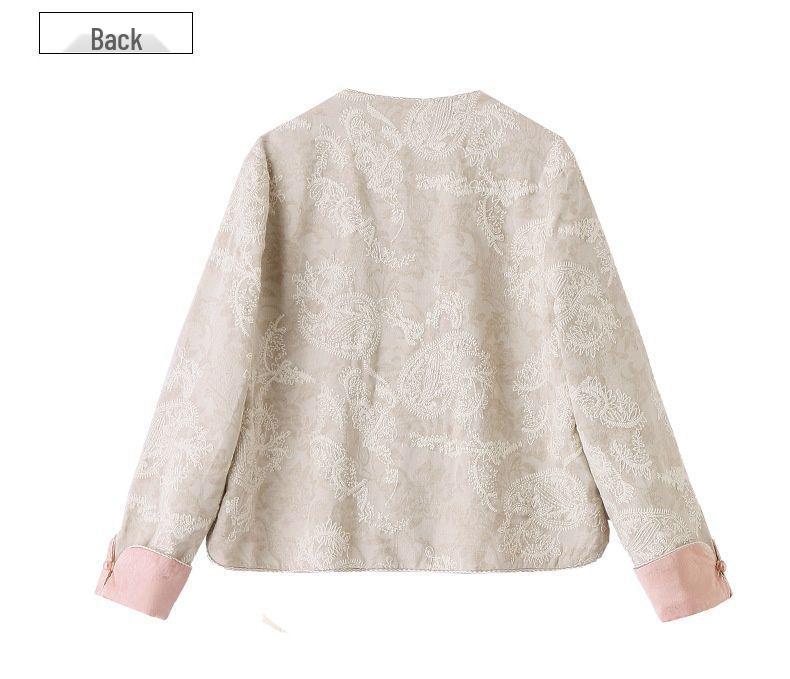 Women's 2025 Spring/Autumn Elegant Slimming Short Tang Style Jacket