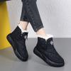 34-42 Women's Winter Plus Size Fashionable Double Zipper Thick Soled High Top Cotton Shoes Women's Snow Boots