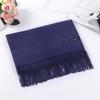 Wool Scarves Winter Neck Scarves Tassel Pure Color Shawl Simple Scarf  Outdoor