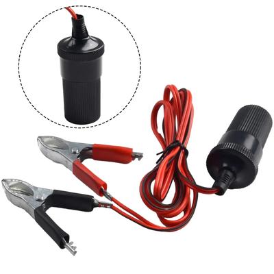 Pinces de batterie universelles pour allume-cigare de voiture 12 V 15 A 1,5 m, adaptateur 12 V, pince de batterie, prise allume-cigare de voiture