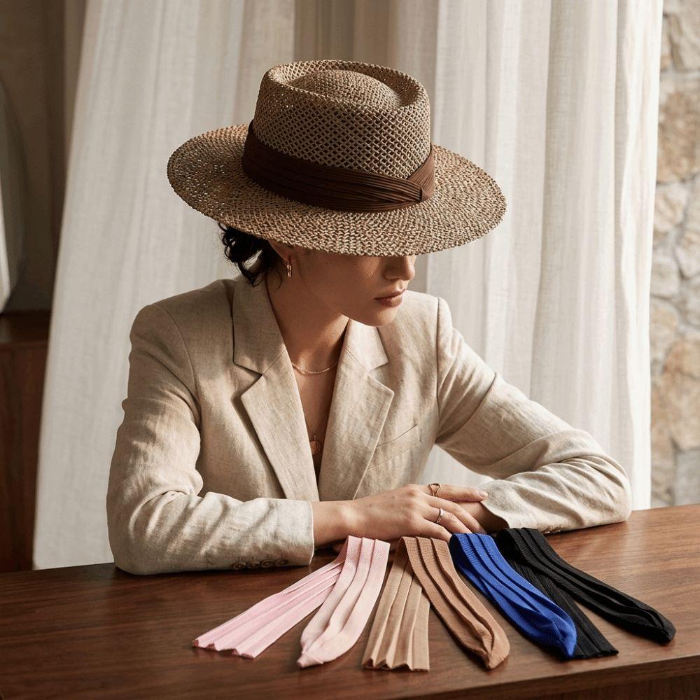 British Vintage Decorative Hat Band High Density Straw Hat Decoration Band Straw Hat Fedora Cowboy