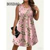 Women Dresses Plus Size Women's Sundress Polka Dot 3D Printing Tank Dress Summer Casual Sleeveless O Neck Loose Dresses