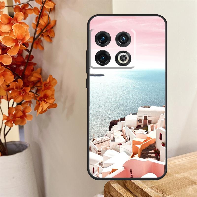

Oia Santorini Greece Funda For OnePlus 12 12R 13 13R 11 10 Pro 8T 10T OnePlus Nord 4 CE 2 3 Lite N30 N20 N10 Case OnePlus 13R