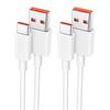 USB-C Fast Charging Cable 6A for Xiaomi 12T, 12T Pro, Xiaomi 12, 12X, 12 Pro, 12 Lite - 1 Meter White
