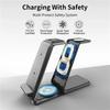 3 IN 1 Wireless Charger Stand For iPhone 16/15/14/13/12 Pro Max 15W Fast Charging Station For Apple Watch 9/8/7/6/5 Airpods 3/2