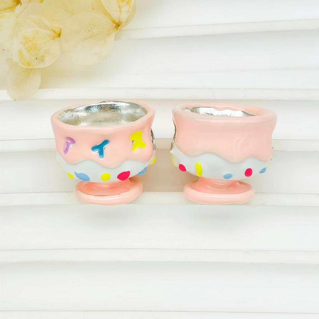 DIY Hand-Painted Silver-Plated KT Cartoon Beads - Creative Jewelry Accessories