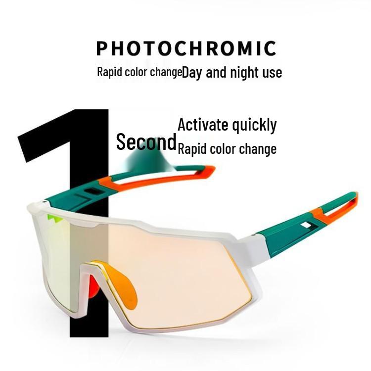 Day & Night Cycling Glasses, UV Protection, Smart Color-Changing Polarized Sunglasses for Driving & Fishing