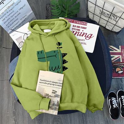 Fleece Thickened Sweater Female Autumn and Winter Student Loose Cc Long Sleeve Hoodie Top Jacket