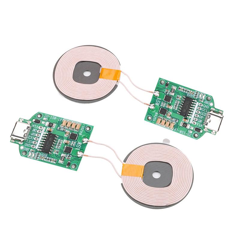 15W Type-C Wireless Charging Module Coil Transmitter Board High Efficiency Inductive Charger Diy Circuit Module