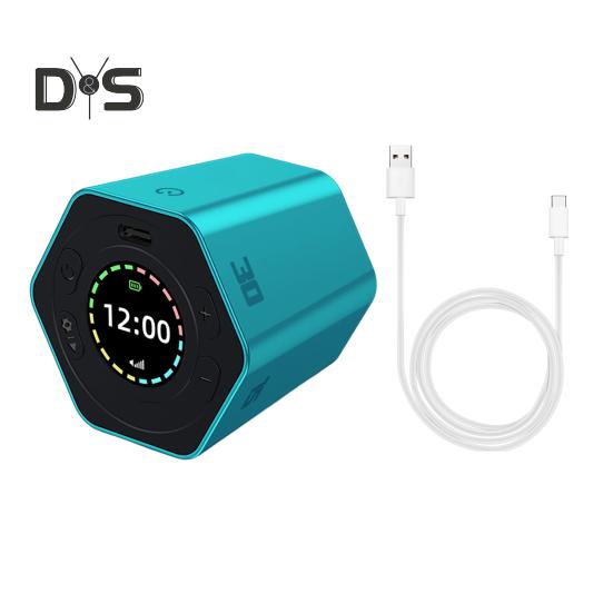 

Портативный таймер Pomodoro, шестигранный перекидной таймер, двойной режим времени, производительность, куб, беззвучный режим, регулируемый звуковой сигнал для работы, учебы, управления офисными задачами синий