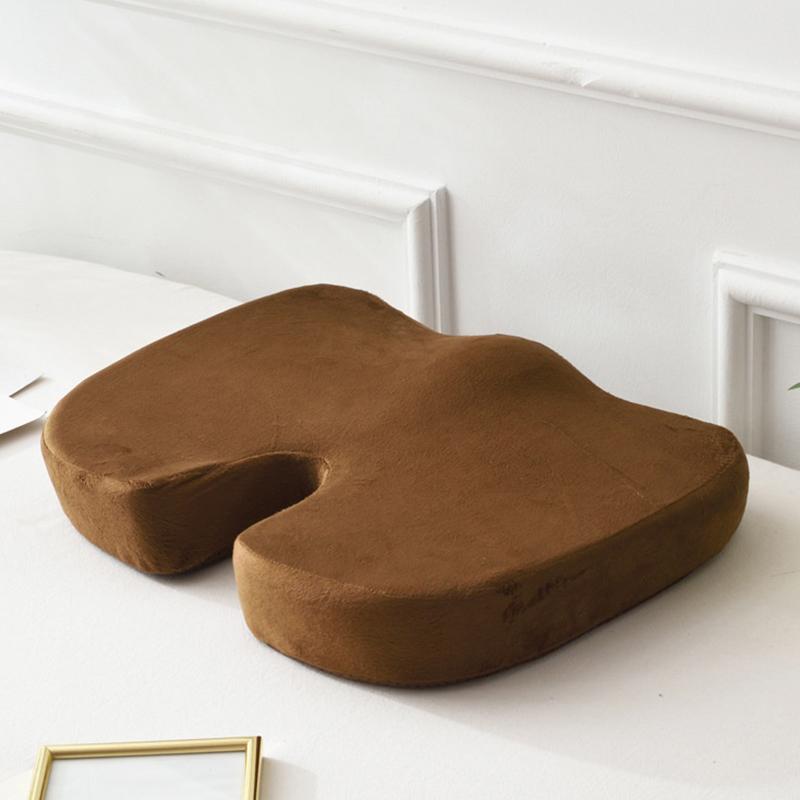 Cestovní sedák Paměťová pěna Polštář ve tvaru U Na židli Podložka Polštář do auta Kancelář Podpora kyčlí Masáž Ortopedický polštář