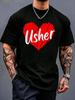 Retro Usher Name Shirt In My Usher Era For Unisex T-Shirt Print