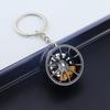 Wheel Hub Car Key Chain Fidget Toy Car Tire Brake Disc Keychain Gadget Keyring Bags Pendant 3D Alloy Model Gift Decor