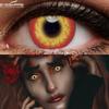 Eyeshare Fargekontaktlinser for øyne 2 stk Anime Cosplay Fargede linser Blå Lilla Halloween-linser Kontaktlinse Skjønnhetssminke