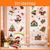 Cling Christmas Static Sticker Snowman Christmas Tree Decor Set Festive Display