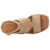 UGG Delray Skórzane Sandały Klapki Vintage z Odkrytymi Palcami Damskie Brązowe 1167453-MDSD