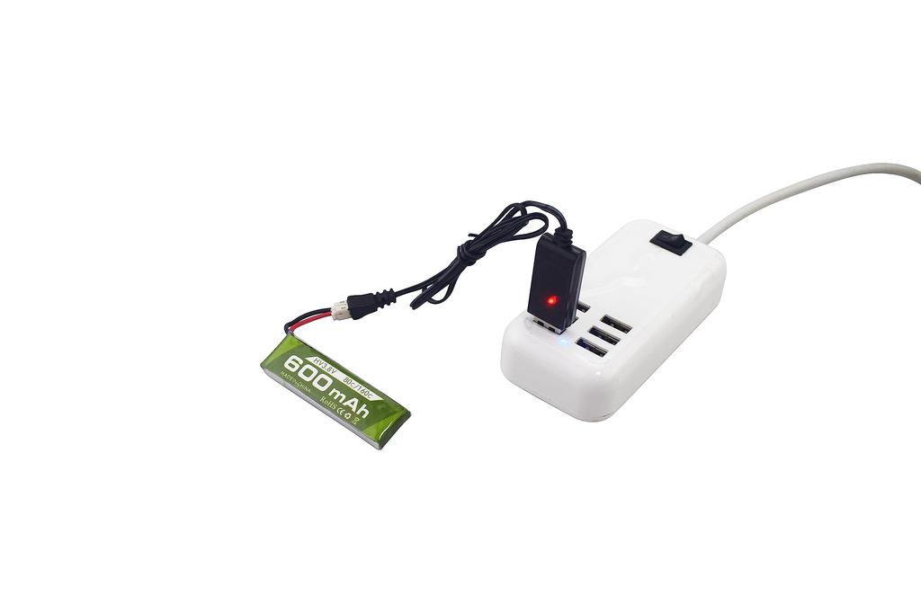 2 BUC 1S 3.8V 80C 600mAh Baterie Litiu cu Conector Plug JST PH-2.0 și Cablu de Încărcare USB pentru Drone RC Cinewhoop Tinyhawk Micro FPV Racing Car