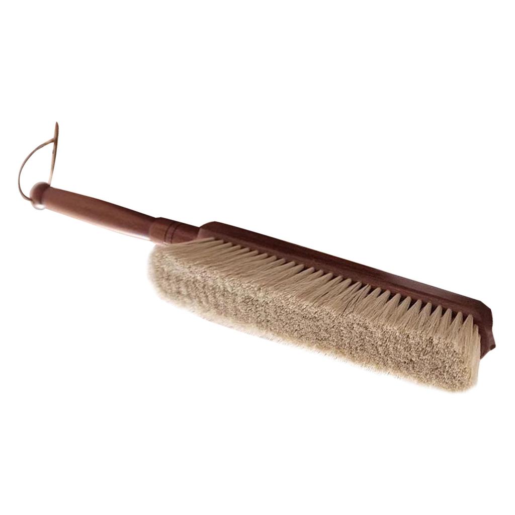 Wooden Dust Brush Soft Dense Hand Broom Brush for Counter Bed Sofa Car Clothes Household Cleaning