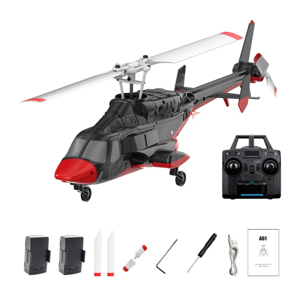 2.4GHz RC Helicopter, 1:52 Scale Stunt Remote Control  plane with 6-   , Altitude Hold, One Key TakeoffCelsiusLanding, for Teens and Adults In
