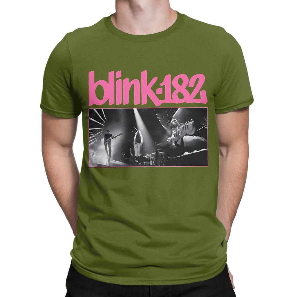 BLNK182 poster Funny 100 Cotton TShirt Blink 182 Tops Tees For Unisex