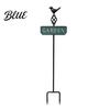 Durable Plant Support Stakes Retro Bird Garden Stake Metal Sign Rustic Iron for Gardening Yard Decoration with Stake Flower Bed Lawn Aged