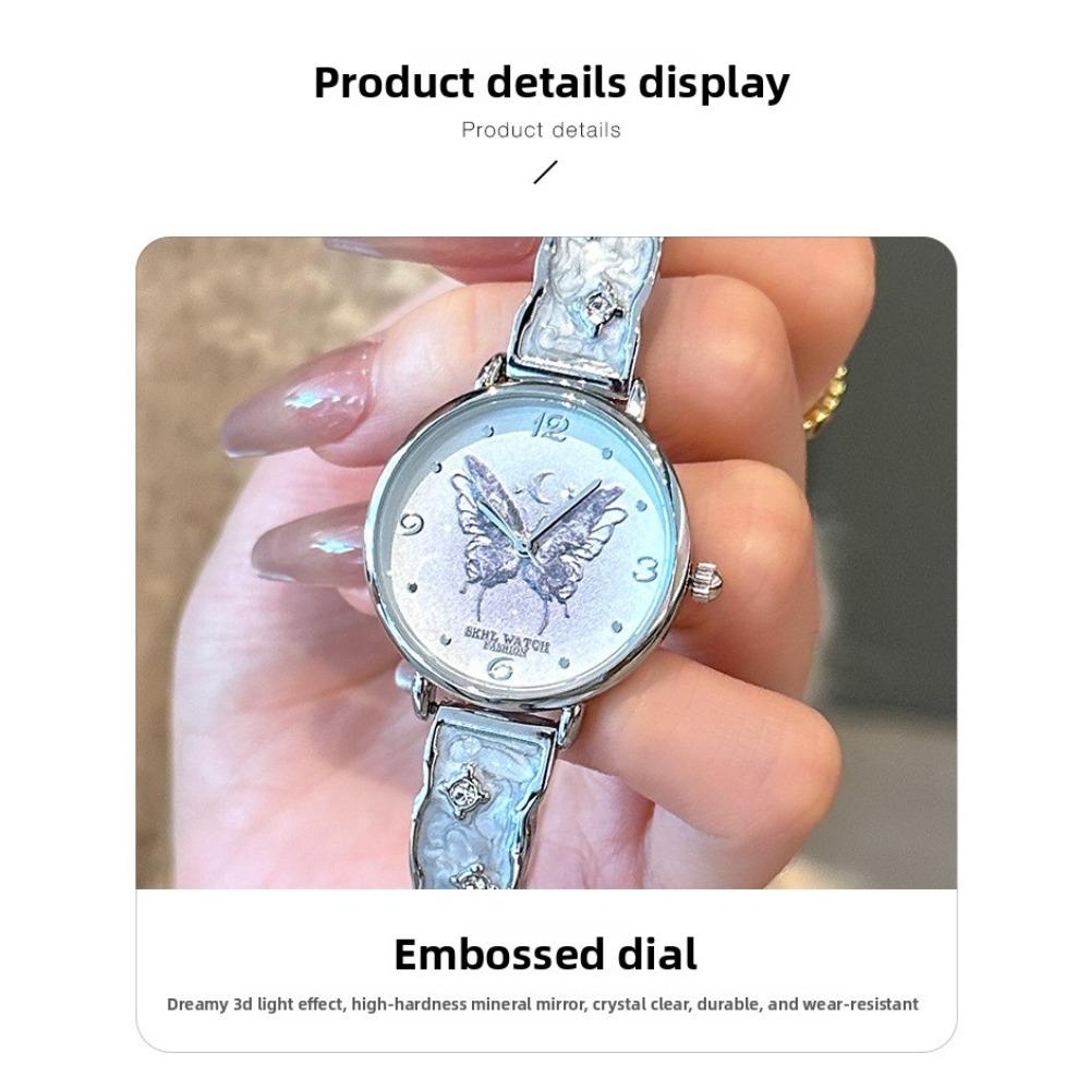 Exquisite Butterfly Bracelet Watch for Women Dreamy Temperament Watch Light Luxury Quartz Watch Fashionable Quartz Watch
